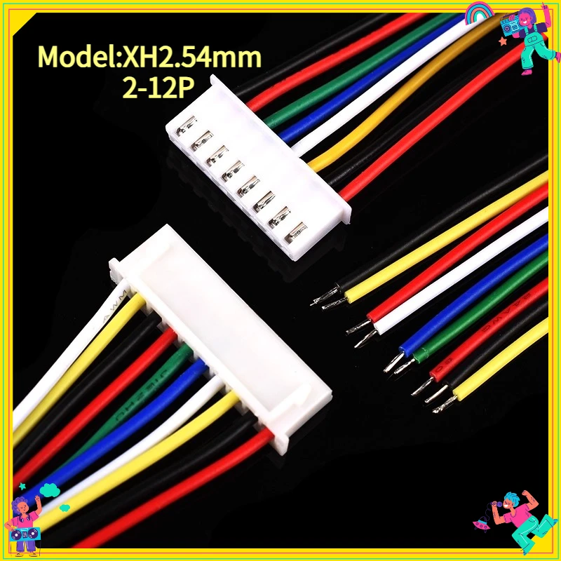 

10PCS/Lot XH2.54mm Electronic Wire Terminal Wire Double Head 10/15/20/30cm Cable 26awg Double Head Same / Reverse Side Connector