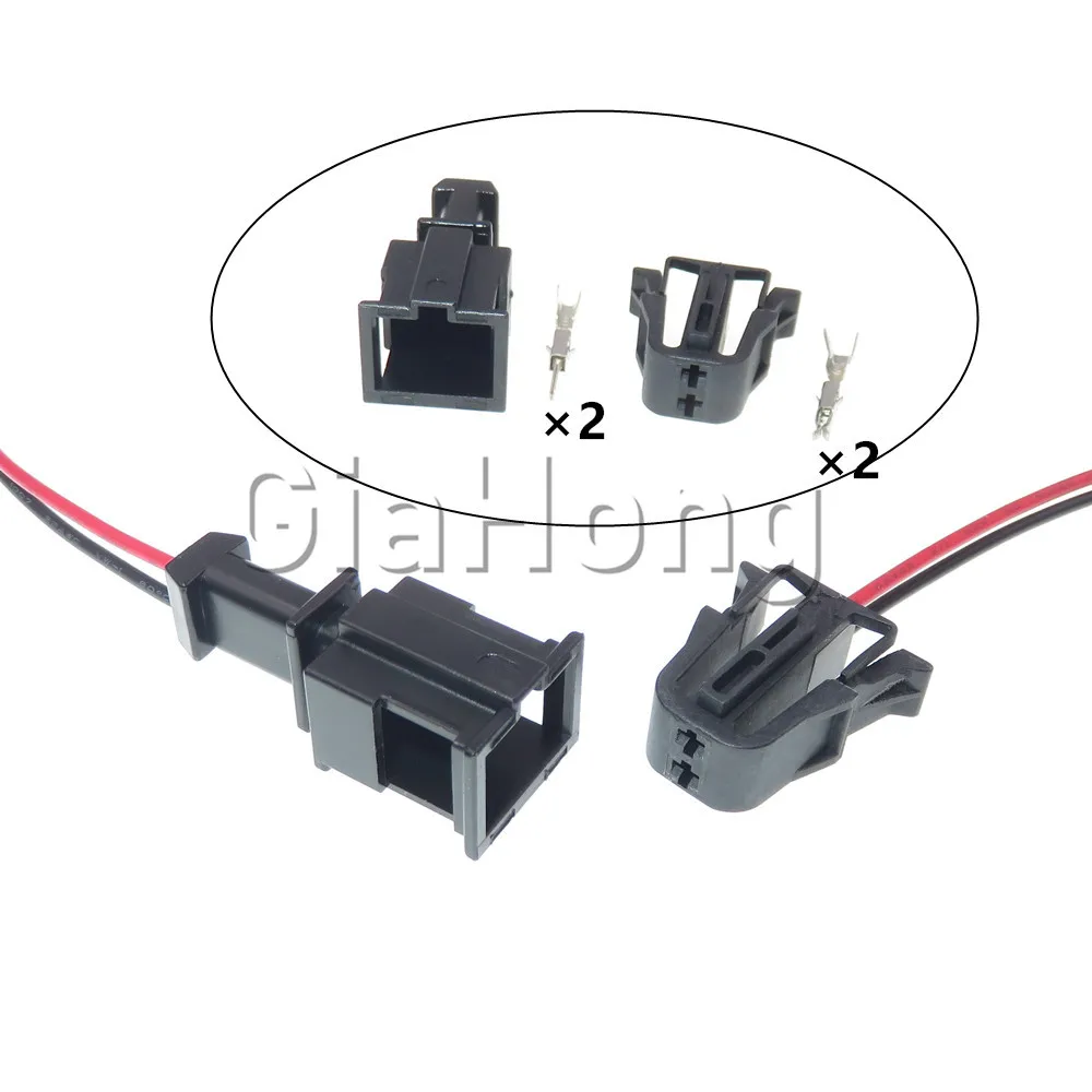 1 Set 2 Ways AC Assembly Auto Parts 535972721 Car Wire Cable Connector For VW Automotive Unsealed Socket