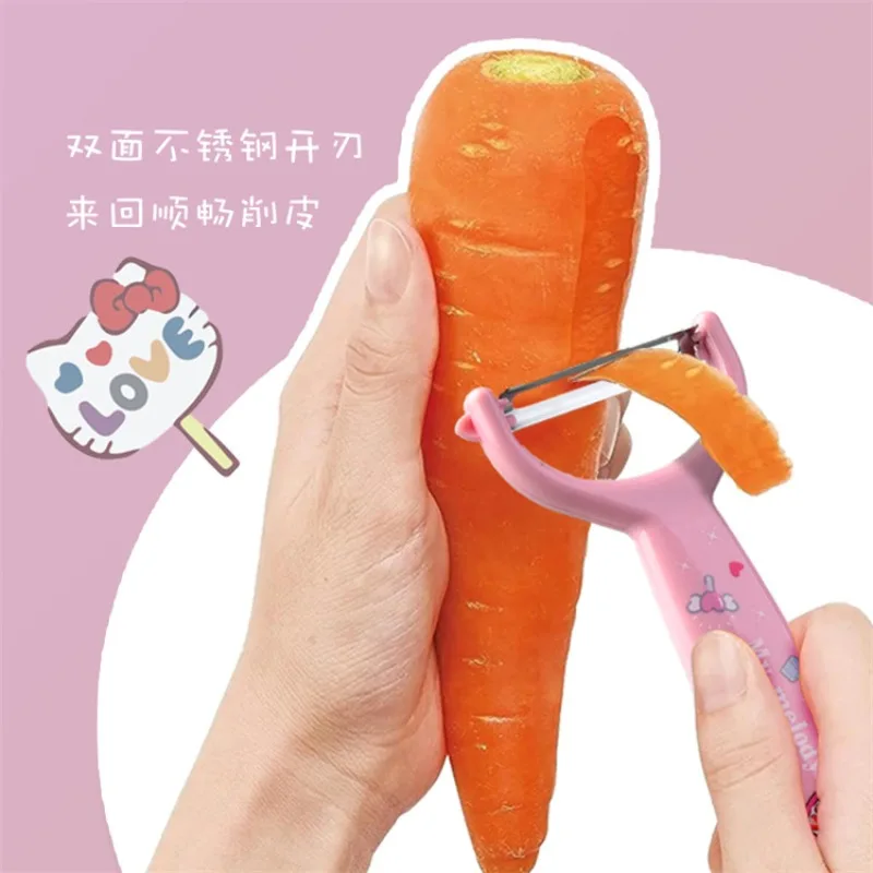 2025 Sanrio Cartoon Kuromi Pelapatate Kawaii Cucina domestica Essenziale Hello Kitty Melody Cinnamoroll Pelapatate