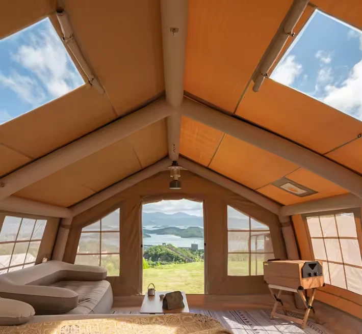 Vendita calda! Tenda gonfiabile per esterni per glamping e campeggio in tessuto Oxford per eventi