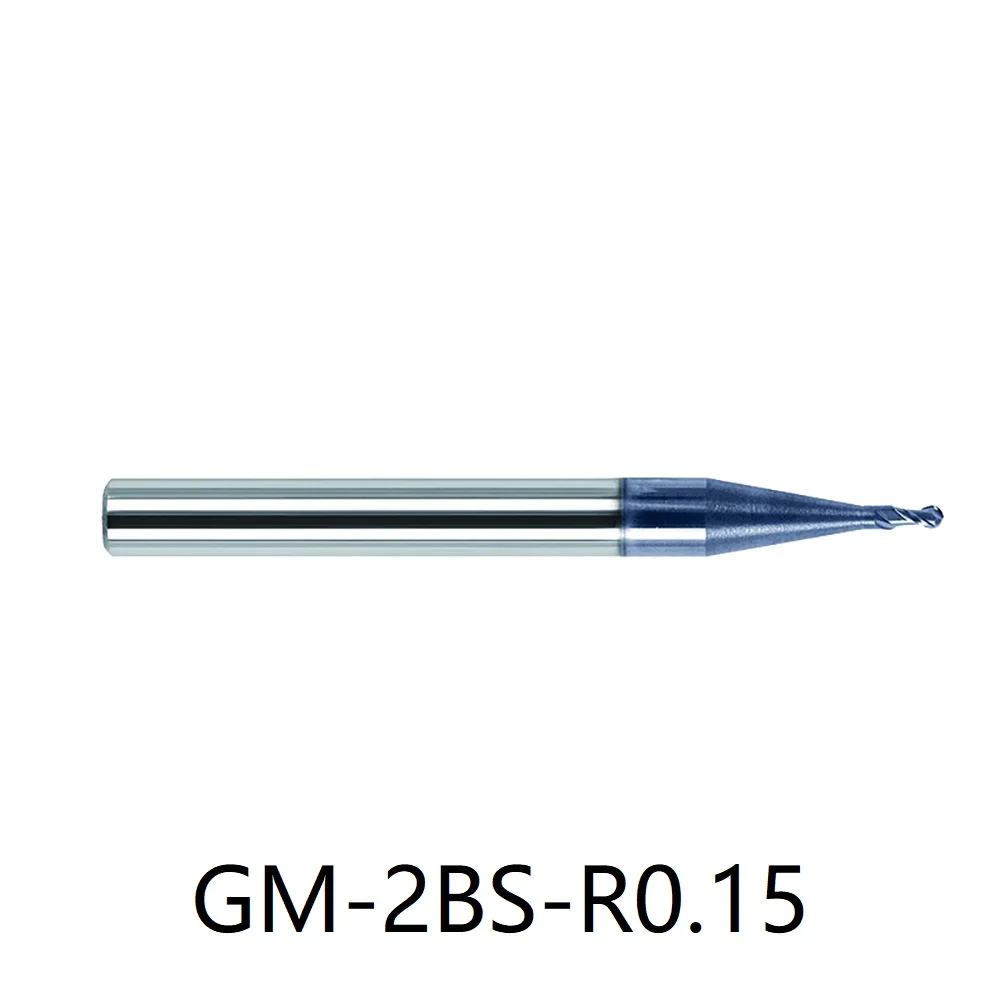 

GM-2BS-R0.15 GM series Solid carbide milling Ball nose cutter Semi-finishing