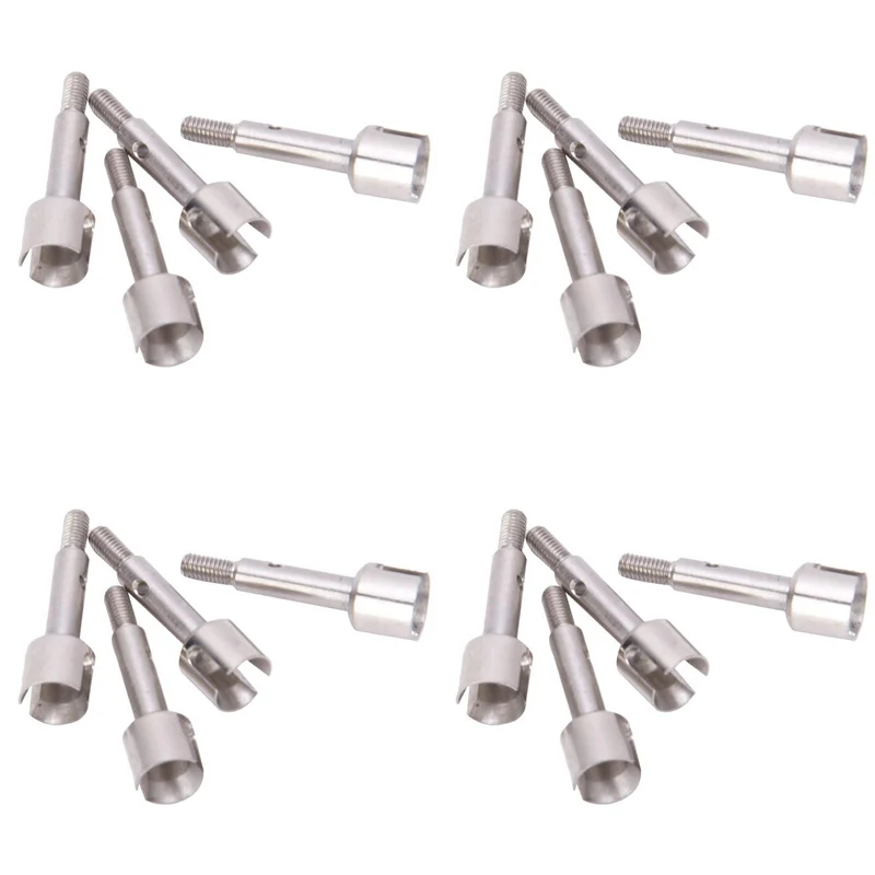 AS96-16Pcs ملحقات استبدال محور العجلة الأمامية/الخلفية الفولاذية مناسبة لـ Wltoys 144001 1/14 RC قطع غيار السيارات على الطرق الوعرة، الخلفي