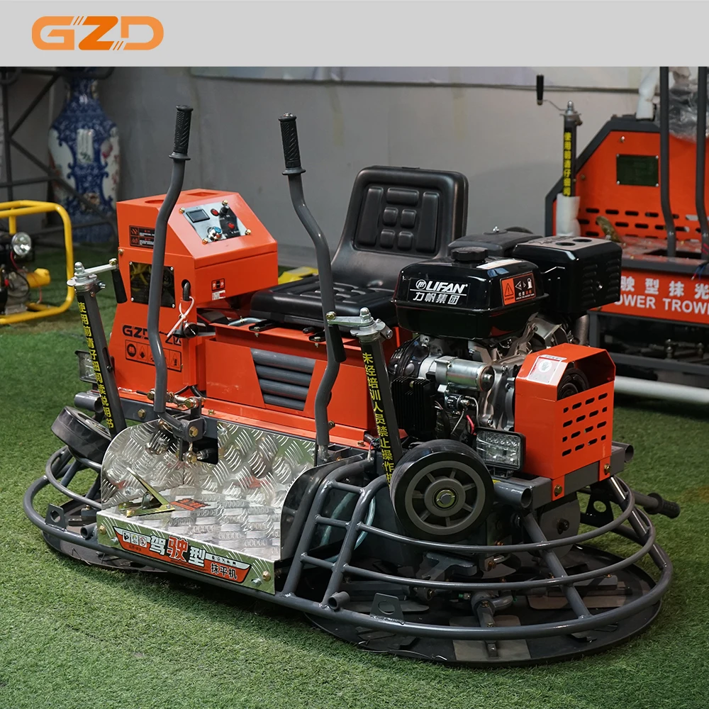 

TLF Concrete Slab Finishing Ride on Power Trowel Machine Heavy Cement Smoothing Road Machine