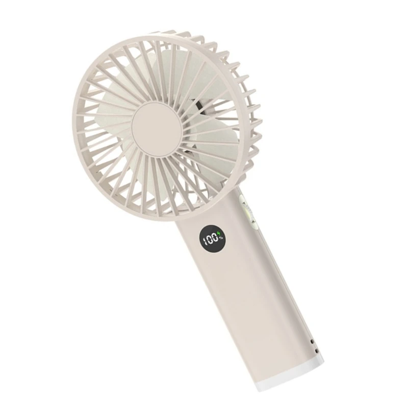 مروحة يدوية، مروحة هواء، مروحة مكتب، مروحة طالب مع شاشة عرض قوية، مروحة USB، مروحة تخييم مناسبة للمكتب والدراسة