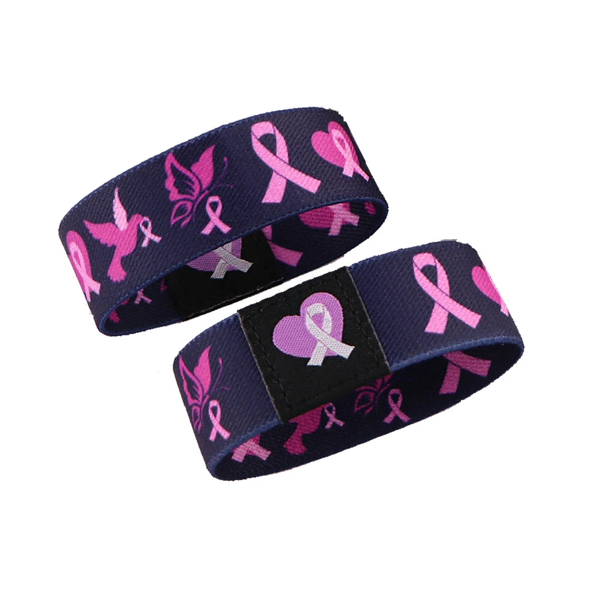 Breast Cancer Awareness Bracelets for Women Pink Ribbon Wristband Bracelets Bangles Jewelry Nurse Doctor Accessories Gifts