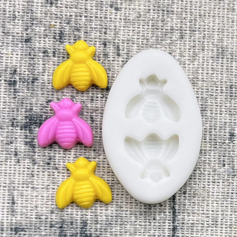 Mini Bee Silicone Cake Baking Mold Sugarcraft Chocolate Cupcake Resin Tools Fondant Cake Decorating Tools