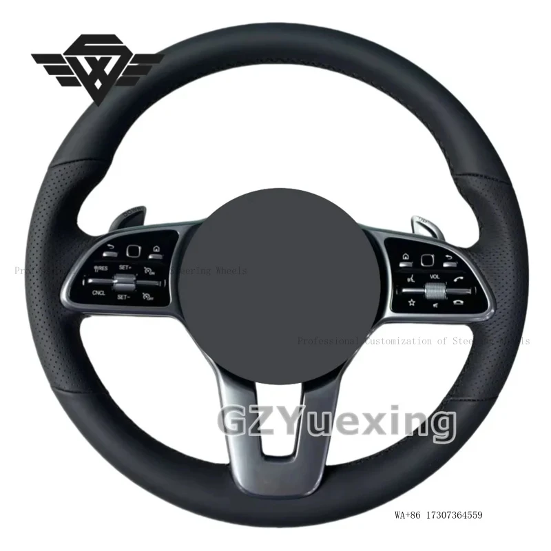 Customized Sports Leather Steering Wheel Suitable for Mercedes Benz 809Y W223 W221 X166 GLC X253 G63 AMG Car Steering Wheel