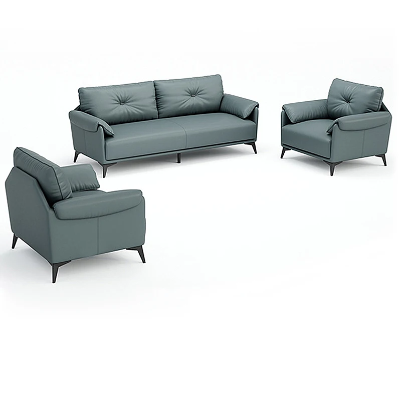 Modern Reception Office Sofa Set  Luxurious Leather Executive Sofa for Manager Office