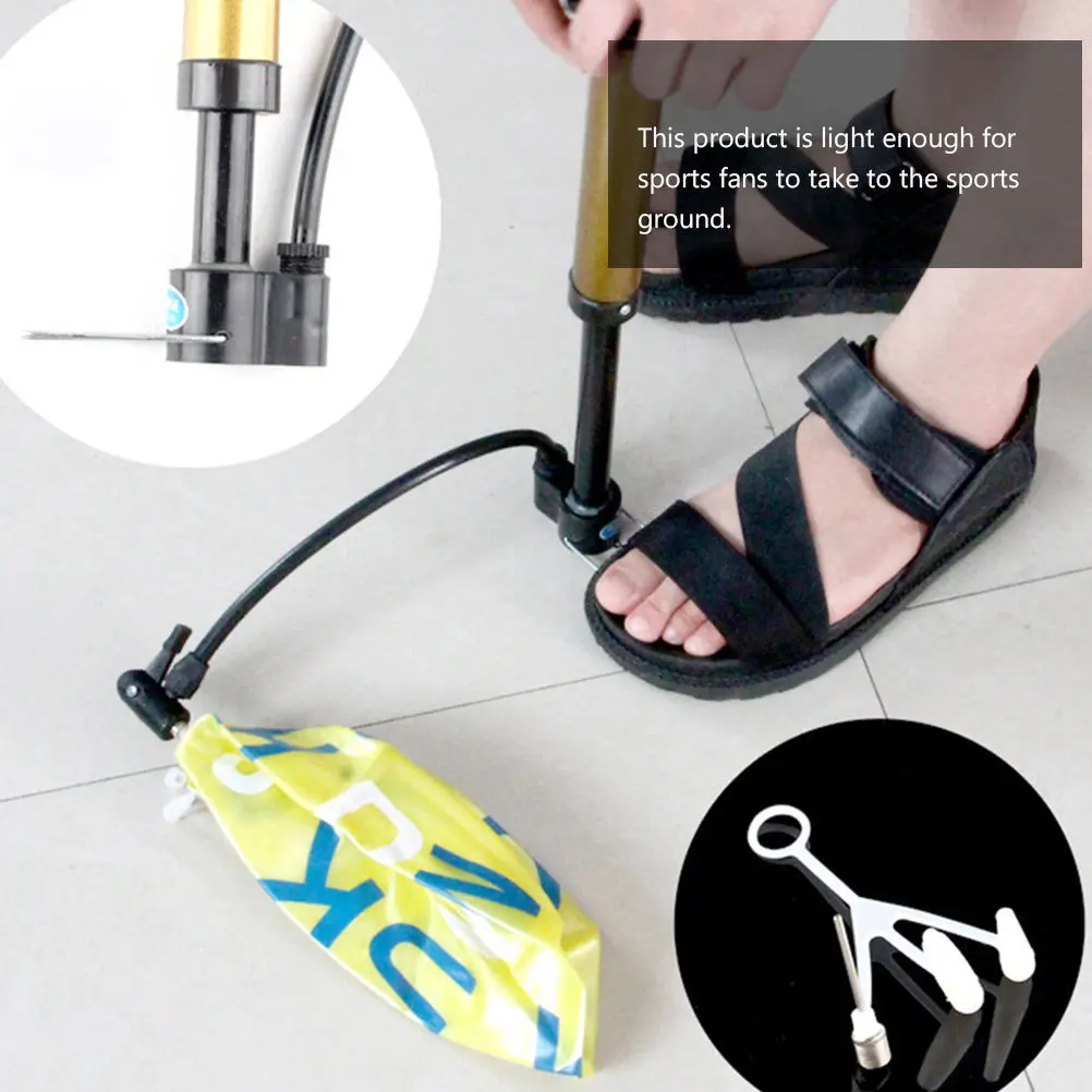 

1 Set Mini Bike Pump Portable Air Inflator For Balls Tires Basketball Hand Foot Operated Pump Lightweight Durable Montessori