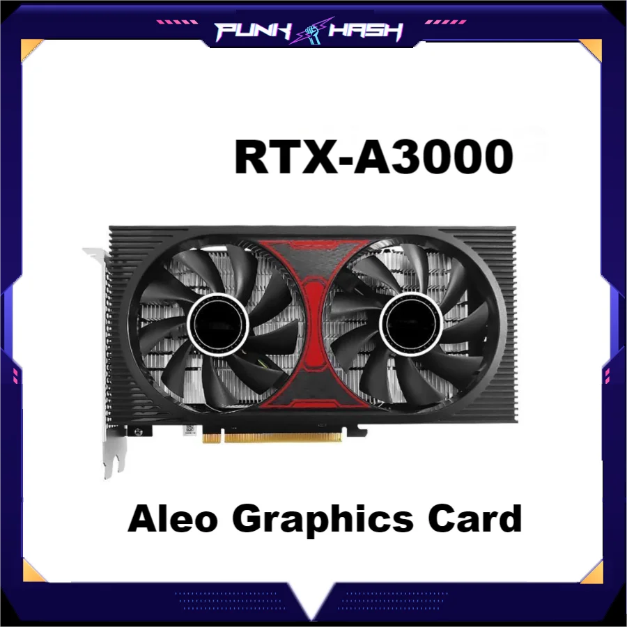 RTX A3000 graphics card chip dual-fan dual-heat pipe cooling graphics card, suitable for mining Aleo coins, super cost-effective