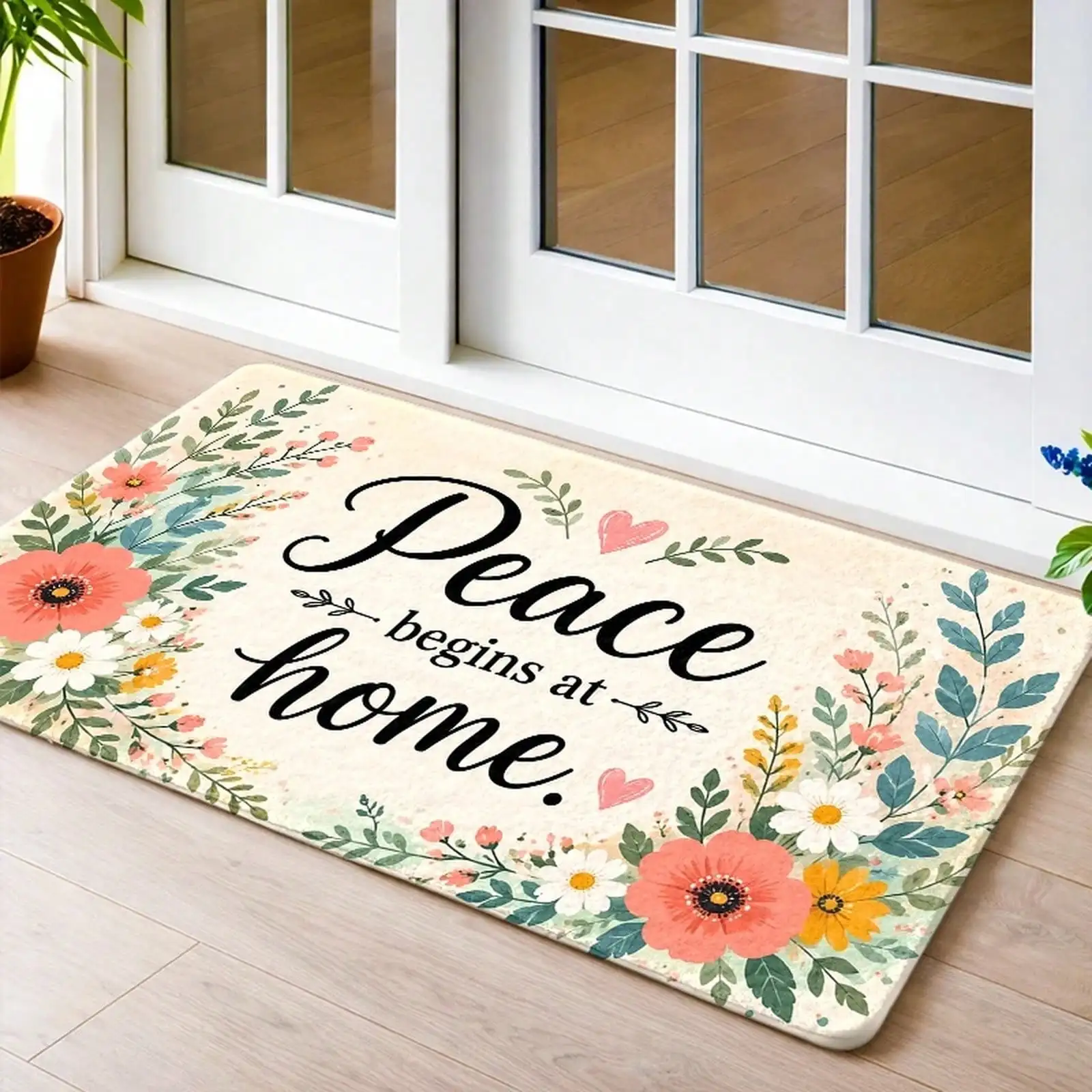 1pc,, Durable, Stain - Resistant, Washable Doormats, Bath, Entryway Doormat, Door, Entry Rug, Bedside Rug, Front Door, Door Rug, Kitchen, Living Room, Bedroom