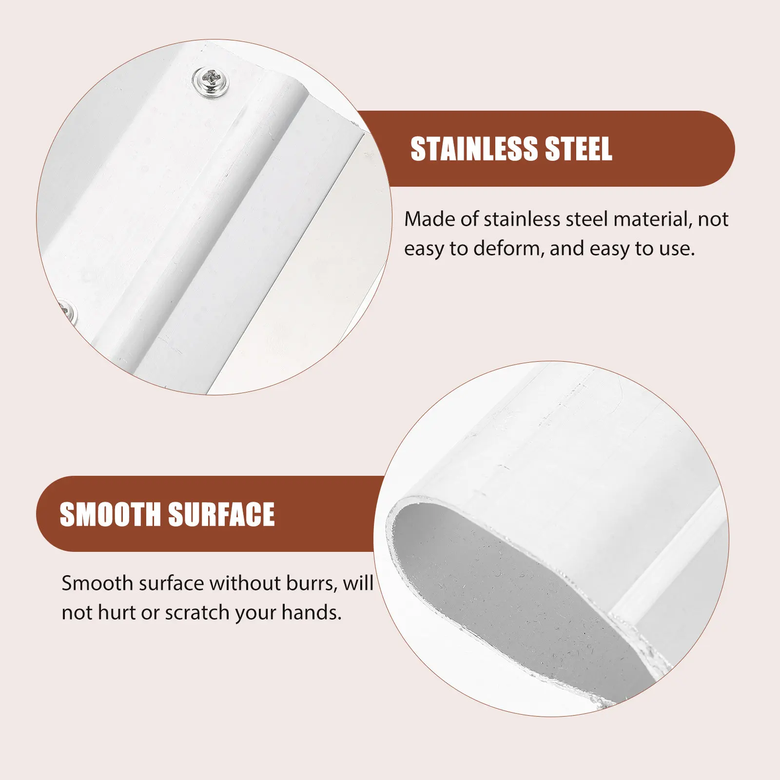 Ergonomic Stainless Steel Printing Squeegee Screen Printing Scraping Tool Smooth Non-Slip Surface for Artists Printmakers and
