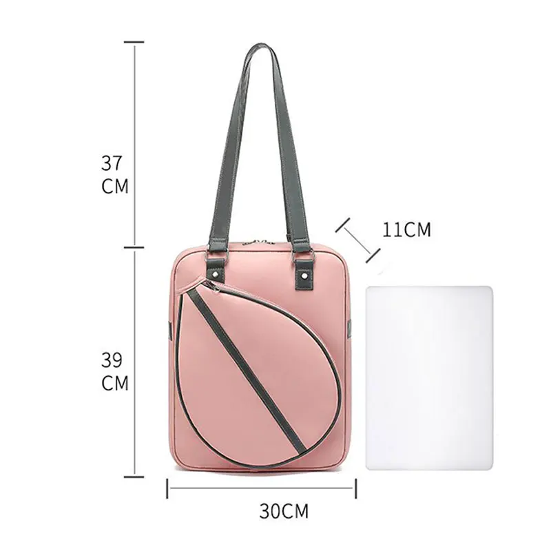 Saco de raquete crossbody ombro único, bolsa de grande capacidade, um ombro, esportes, badminton, tênis, Fitness