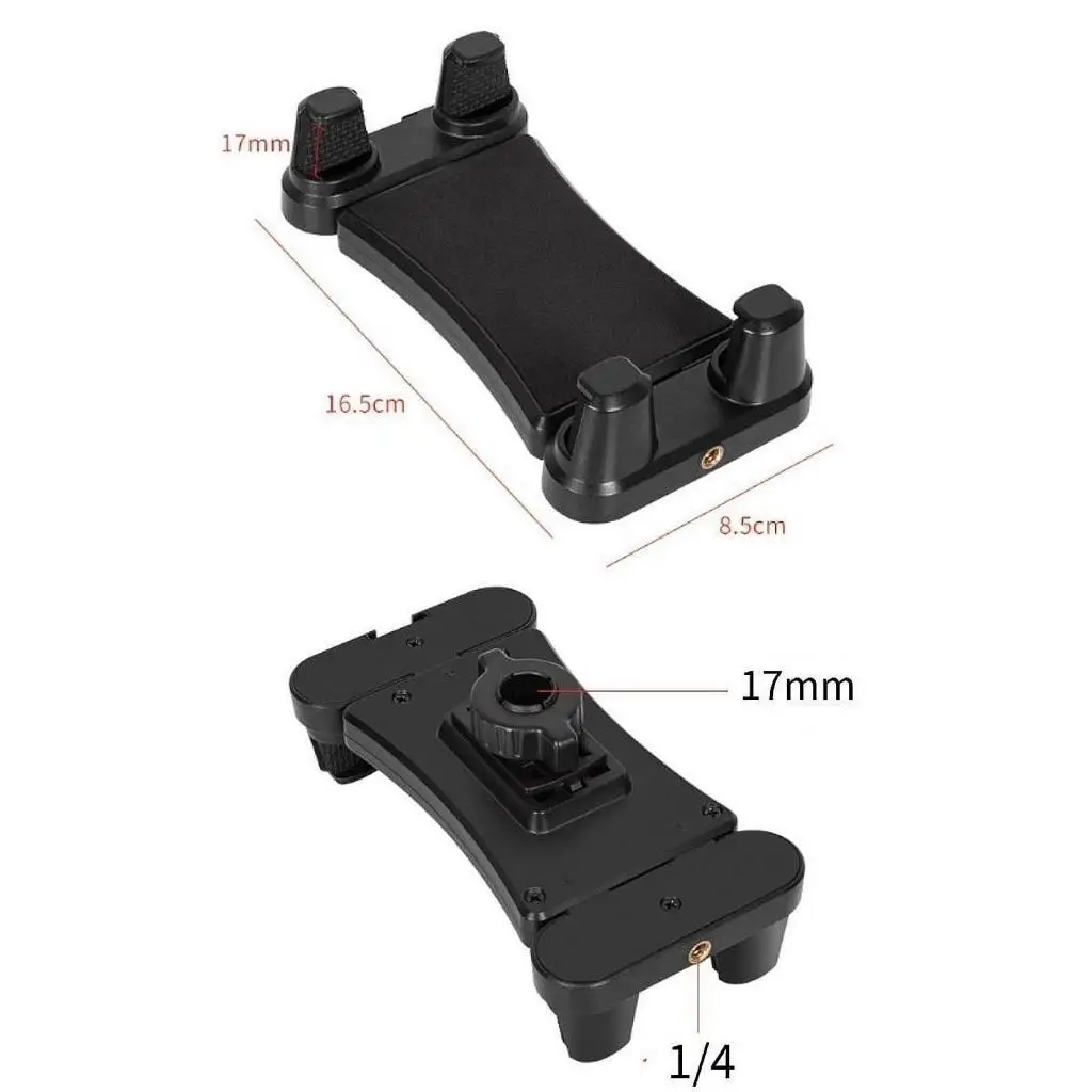 Lazy Arm Mic Desk Mount Adjustable Clamp ABS Black Phone Stand Desktop Holder for Mobile Phone Streaming Performance