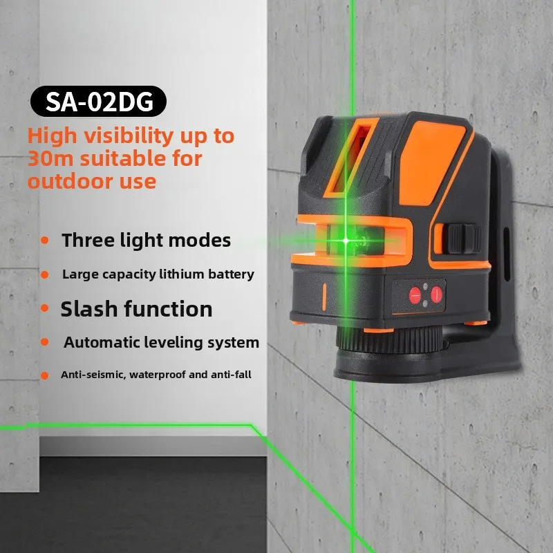

SA-02DR Infrared Laser Level High-precision Projector Green 2-line Automatic Leveling Laser