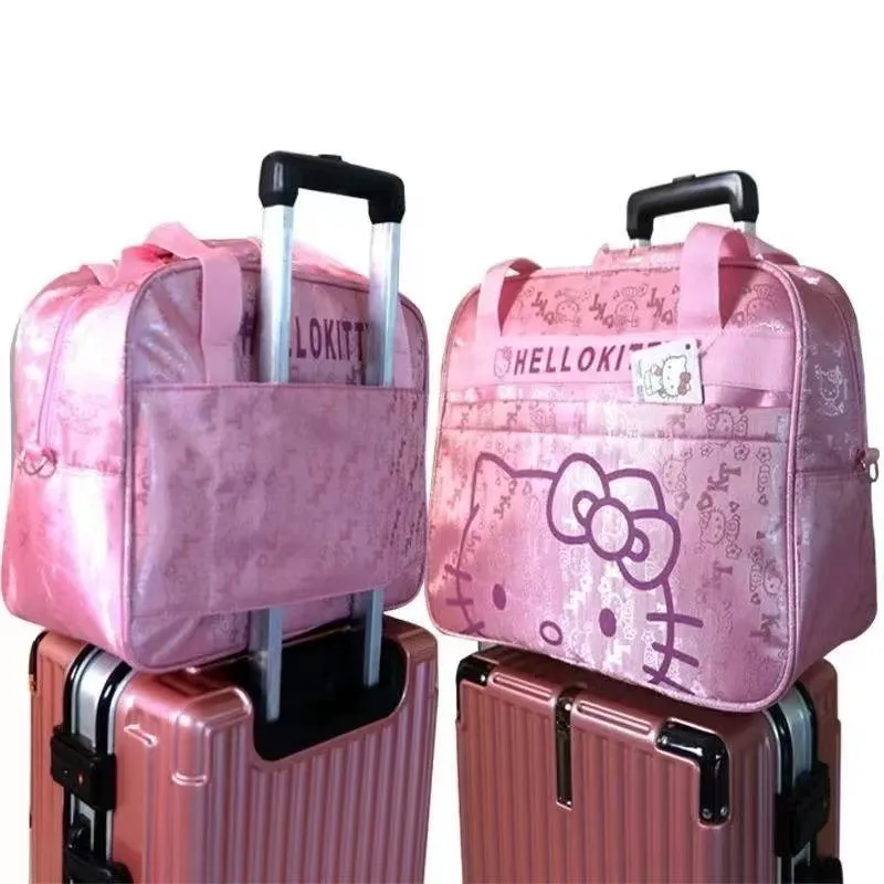 Miniso Sanrio Hellokitty Largetravel Bag Grote Capaciteit Opslag Multi Functionele Reistas Fans Vliegtuig Reisrugzak