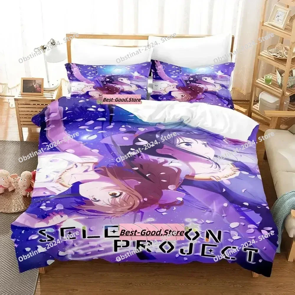 3D Anime SELECTION PROJECT Bedding Set Printed Bed Set With Pillowcase Bed Duvet Cover Soft Single Double Queen Super King Size