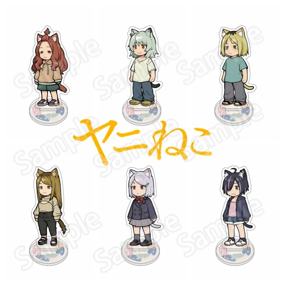 llavero de acrílico de 10 cm de Anime Chainsmoker Cat Yani Neko Manga, dive