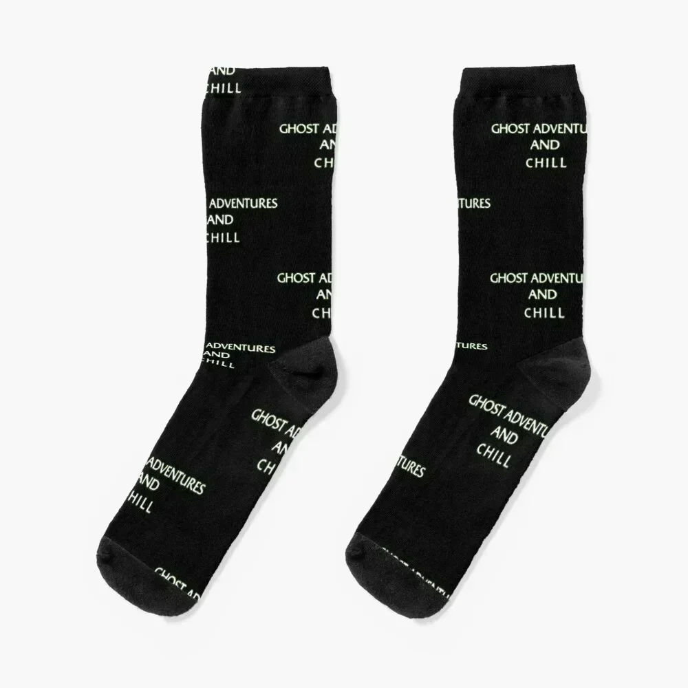 Ghost Adventures T-ShirtGhost Adventures And Chill Socks halloween sports stockings hip hop Women Socks Men's