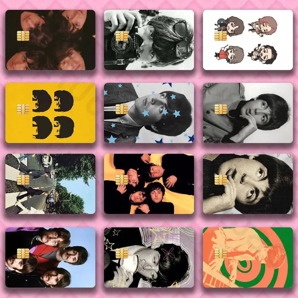 

The B-Beatles Band Credit Card Skin Stickers for Bank Card Bus Metro Card Sticker Waterproof Women Gift