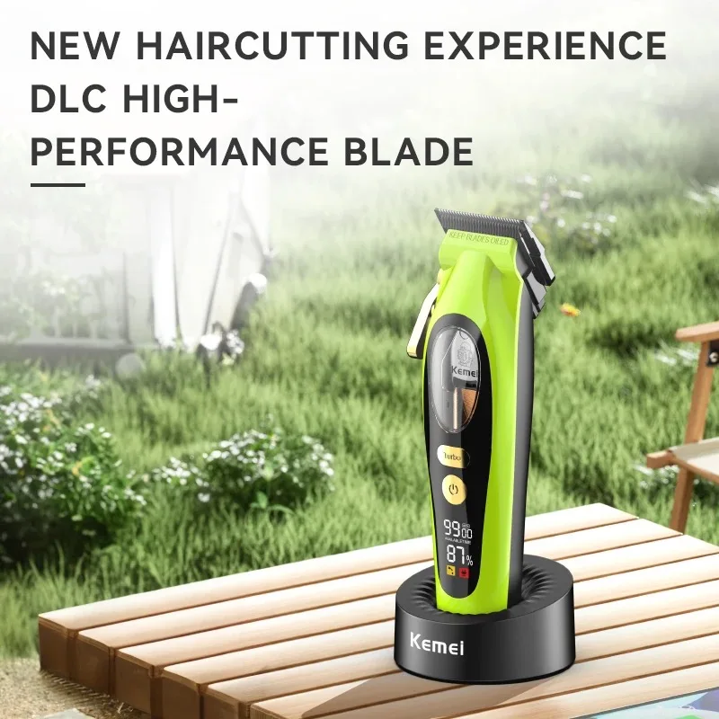 Kemei 2035 Hair Clipper Barber Professional Cordless Trimmer Magnetic Motor Mower Men Hair Cutter 9000 RPM Hair Cutting Machine