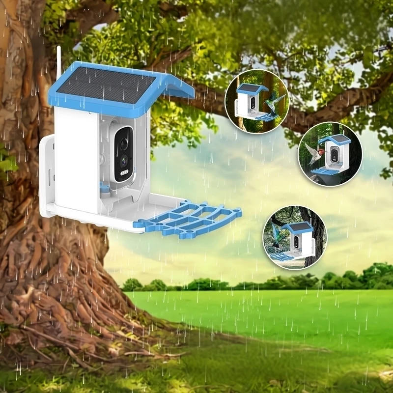 

STLF2025 NEW Cheap Real-Time Video AI Identify 1000+ Birds in Bamboo Solar-Powered Smart Bird Feeder with Cameras