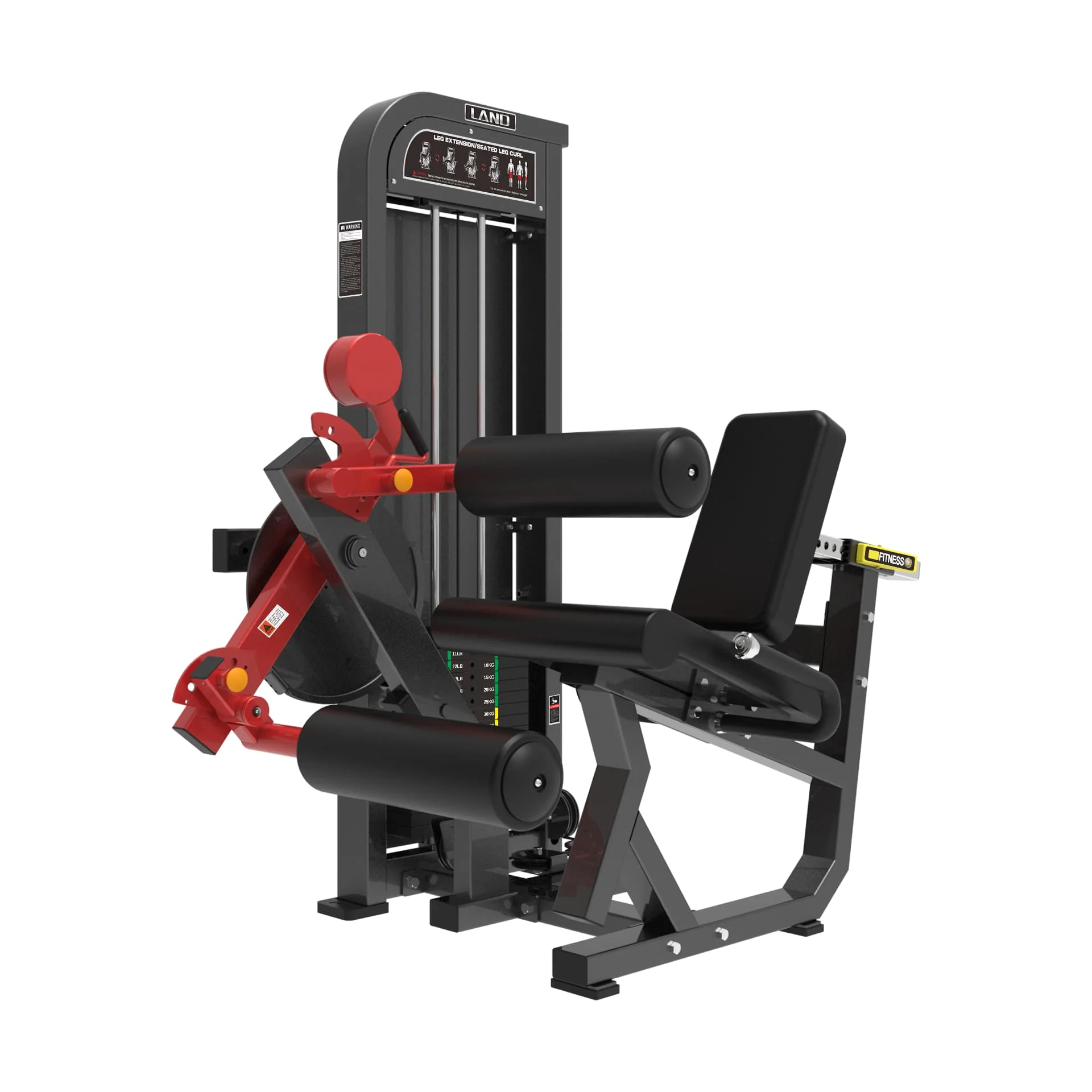 

LAND Factory Price Gym Equipment Body Building Pin Loaded Strength Machine Seated Leg Curl/Extension