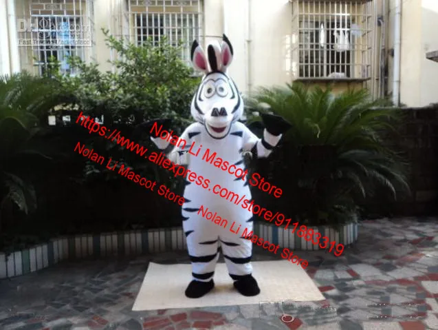 EVA Material Zebra Mascot Costume, Filme Prop, Festa Cosplay, Traje dos desenhos animados, Jogo Publicidade, Festival, Evento, Alta Qualidade, 483