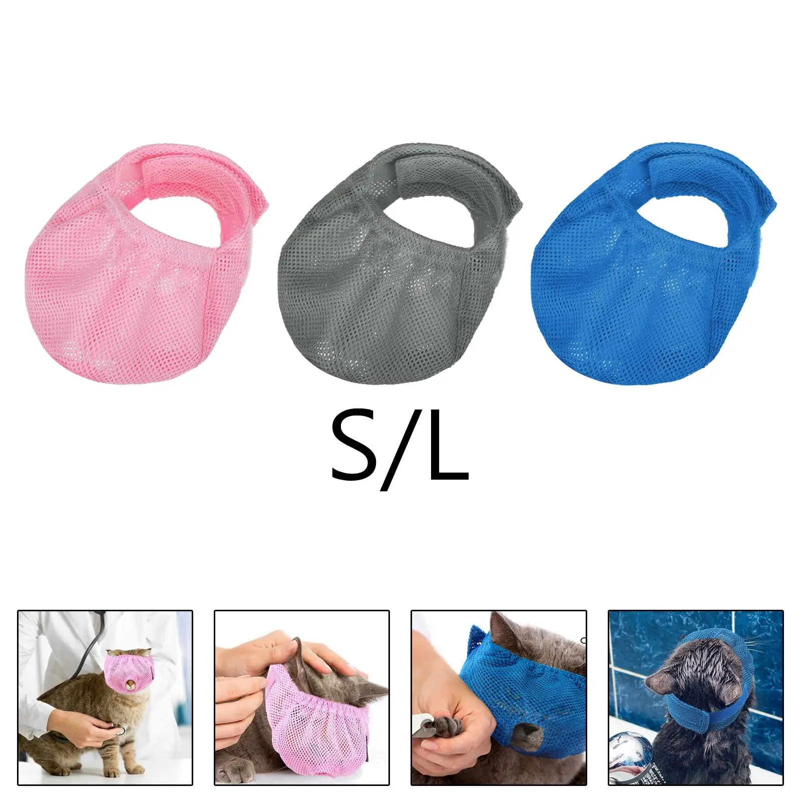 Pet Secure Eye Mask Anti Bite Anti Called Groomer Helper Multifunction Anti Car