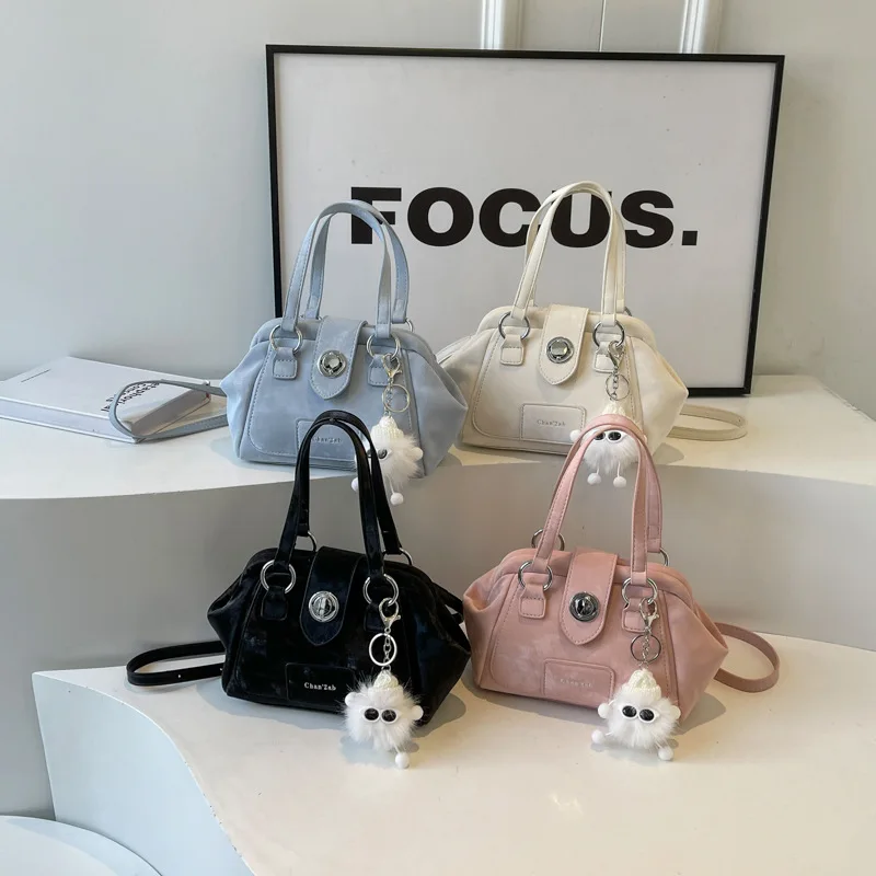 

Women Shoulder Bag Luxury Designer Korean Style Drawstring Bucket Bag Casual Light Youth Crossbody Portable New in Handbag