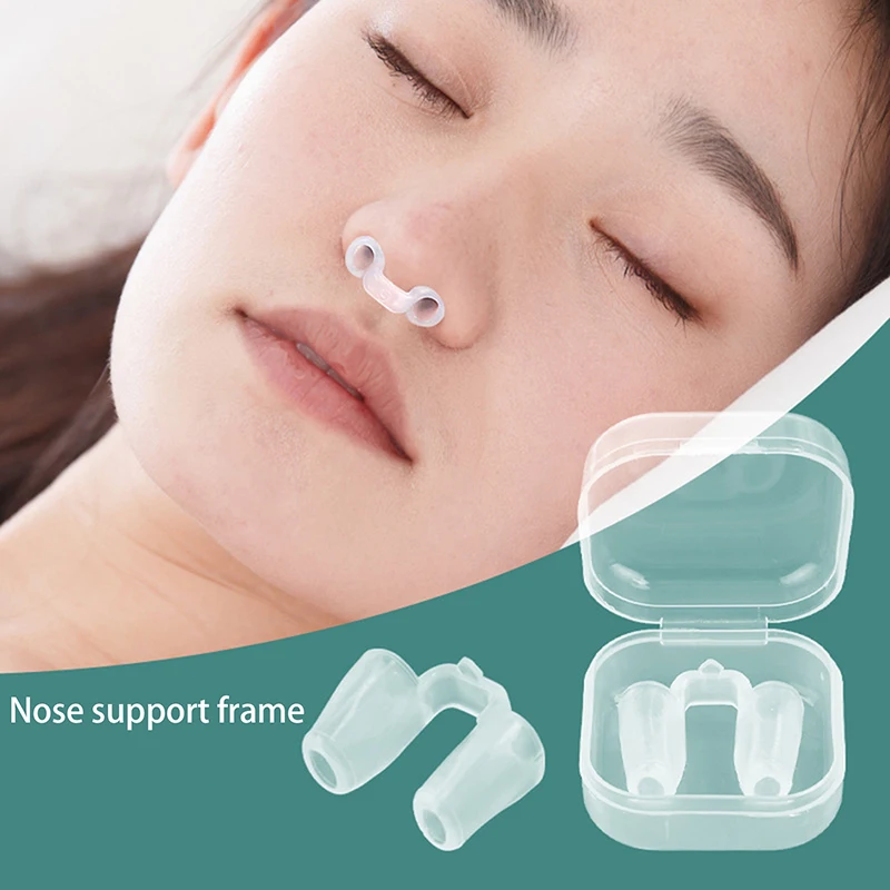 Postoperative Rhinoplasty Nostril Support Silicone Shaping Crooked Nose Correction Fixator Silica Gel Nose Clip Prevent Snoring