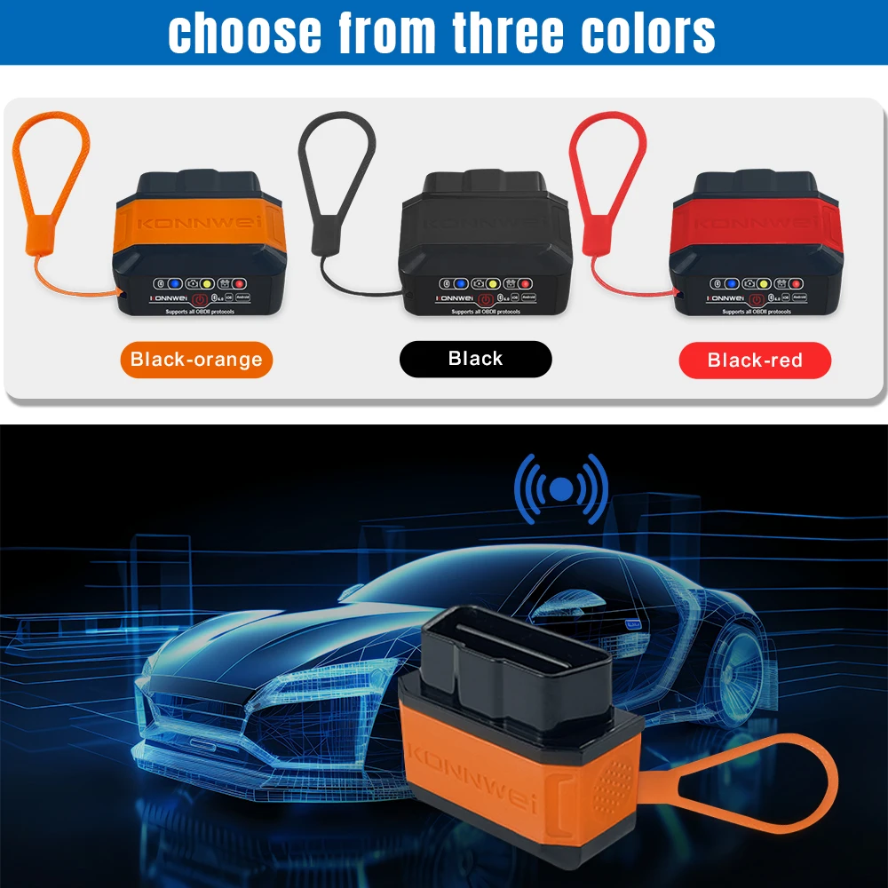 KW905 KW906 ELM327 V1.5 Bluetooth 5.0 for IOS Android V1 5 OBD2 Scanner Auto Car Diagnostic Tools Code Reader pk Vgate iCar2