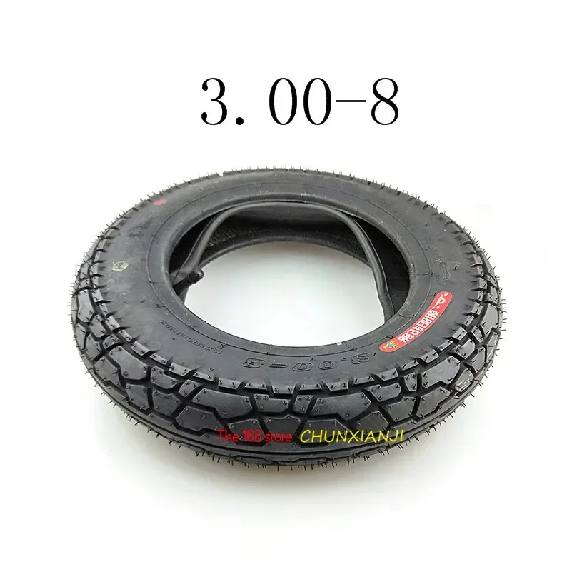 High Quality 3.00-8 / 300-8 Tire  Inner Tube 4PR Tyre Fits Gas and Electric Scooters Warehouse Vehicles Mini Motorcycle