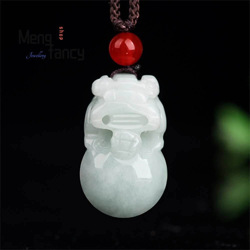 

Natural Jadeite With A Request Pixiu Pendant Exquisite Fashion Best Selling Fine Jewelry Engraver Handicraft Luxury Holiday Gift