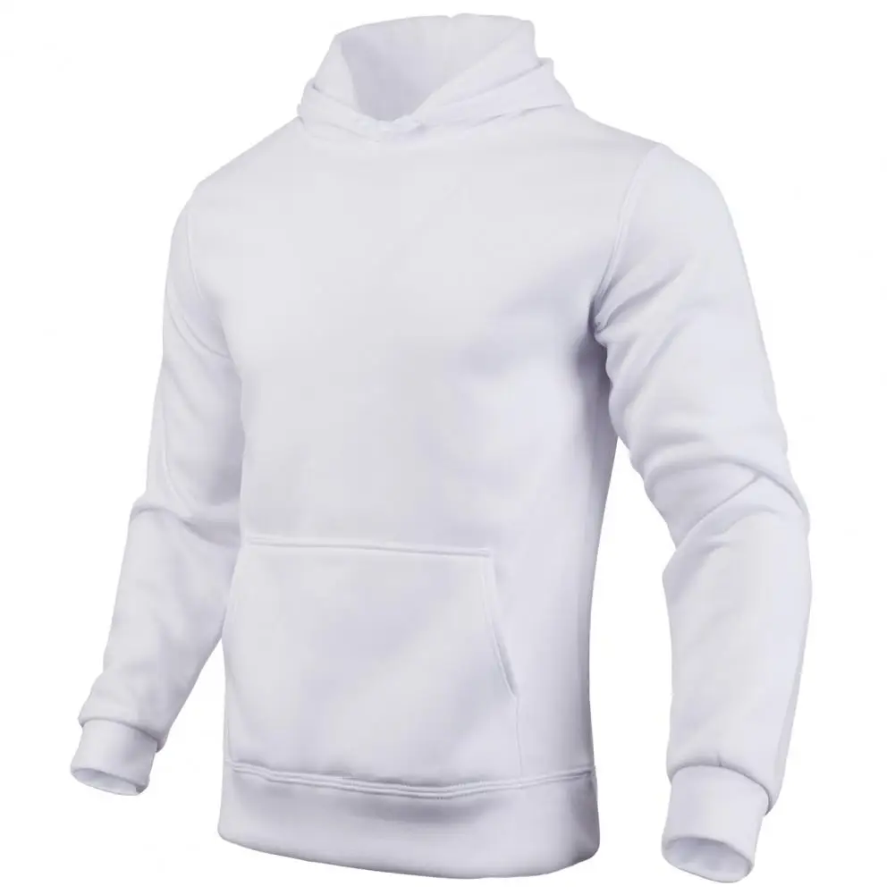 Sweat à capuche pour hommes, Simple, couleur unie, avec poche, décontracté, printemps