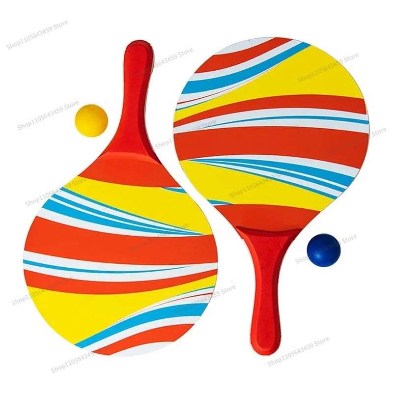 For Beach Cricket Racket Outdoor Seaside Sports Appliances Family Parent-Child Beach Toys Wooden Racket
