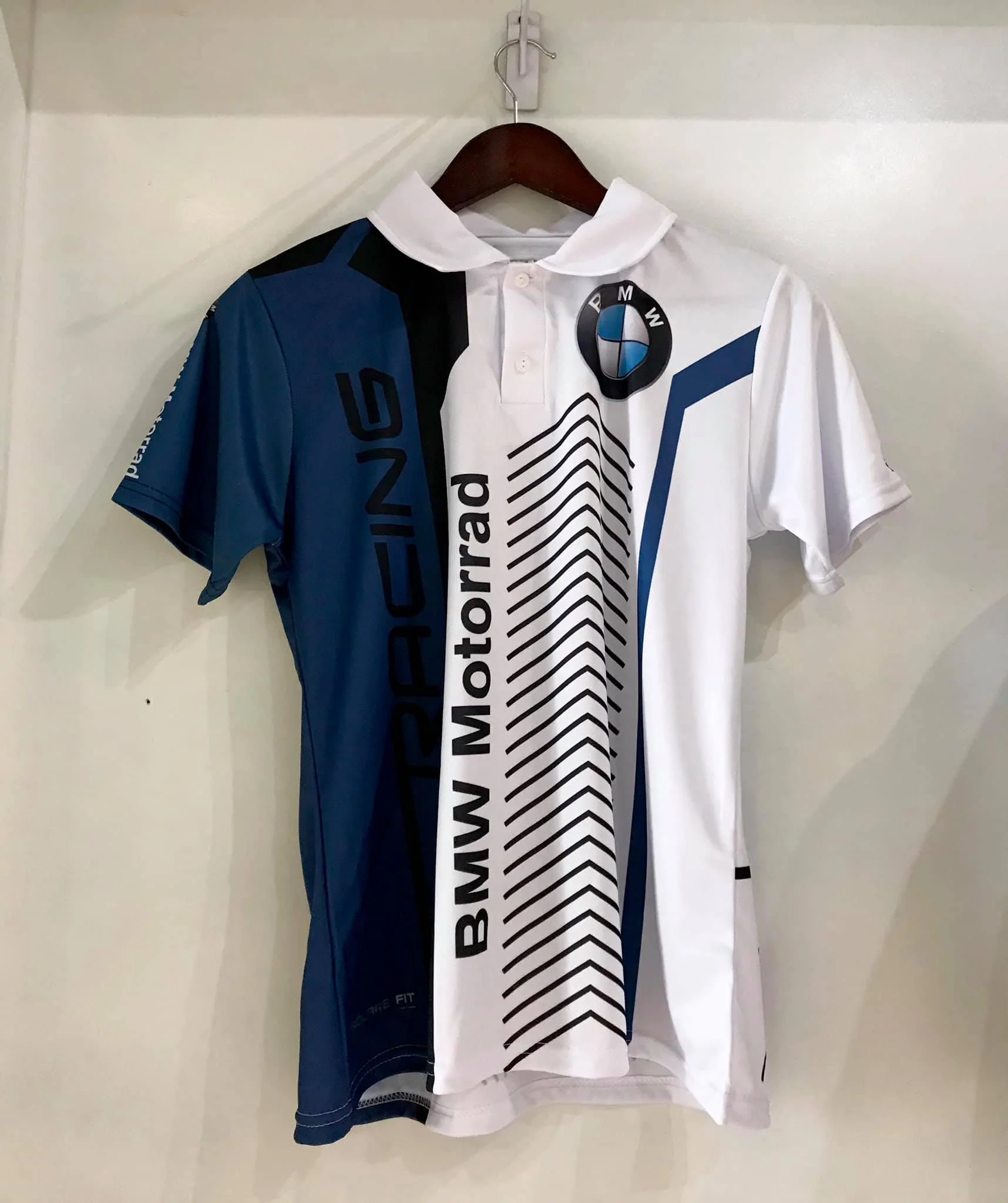 

Футболка BMW Motorsport для езды на мотоцикле, гоночная команда, летняя быстросохнущая дышащая рубашка-поло с пуговицами для авто Motorrad