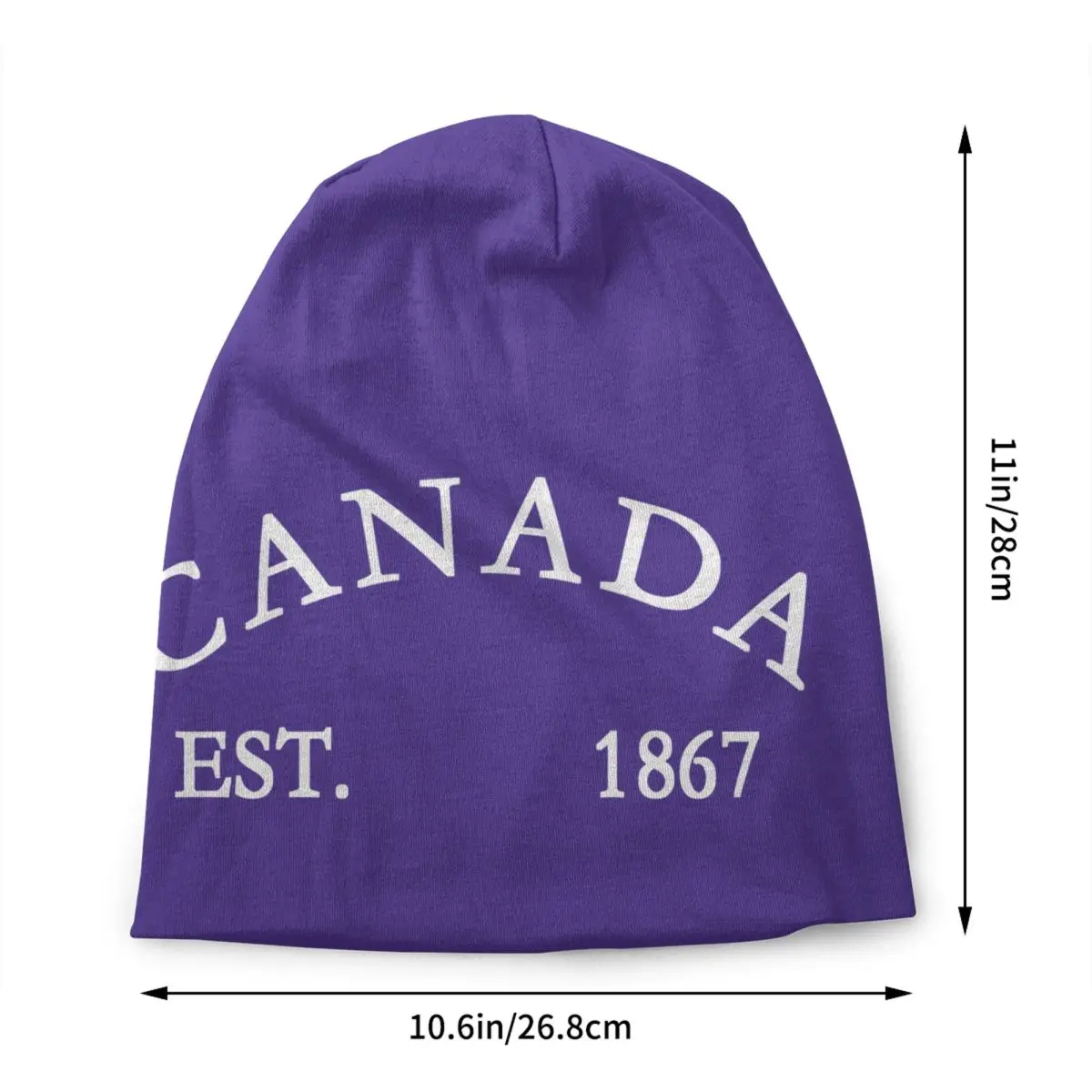 Custom Canada Flag Skullies Beanies Caps Streetwear Winter Warm Men Women Knitting Hat Unisex Canadian Maple Leaf Bonnet Hats