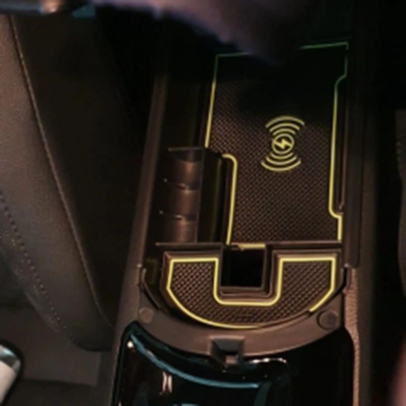 

A03G-1Lot мобильный телефон с беспроводной зарядкой, центральный подлокотник, ящик для хранения для Toyota C-HR CHR C HR 2016-2018