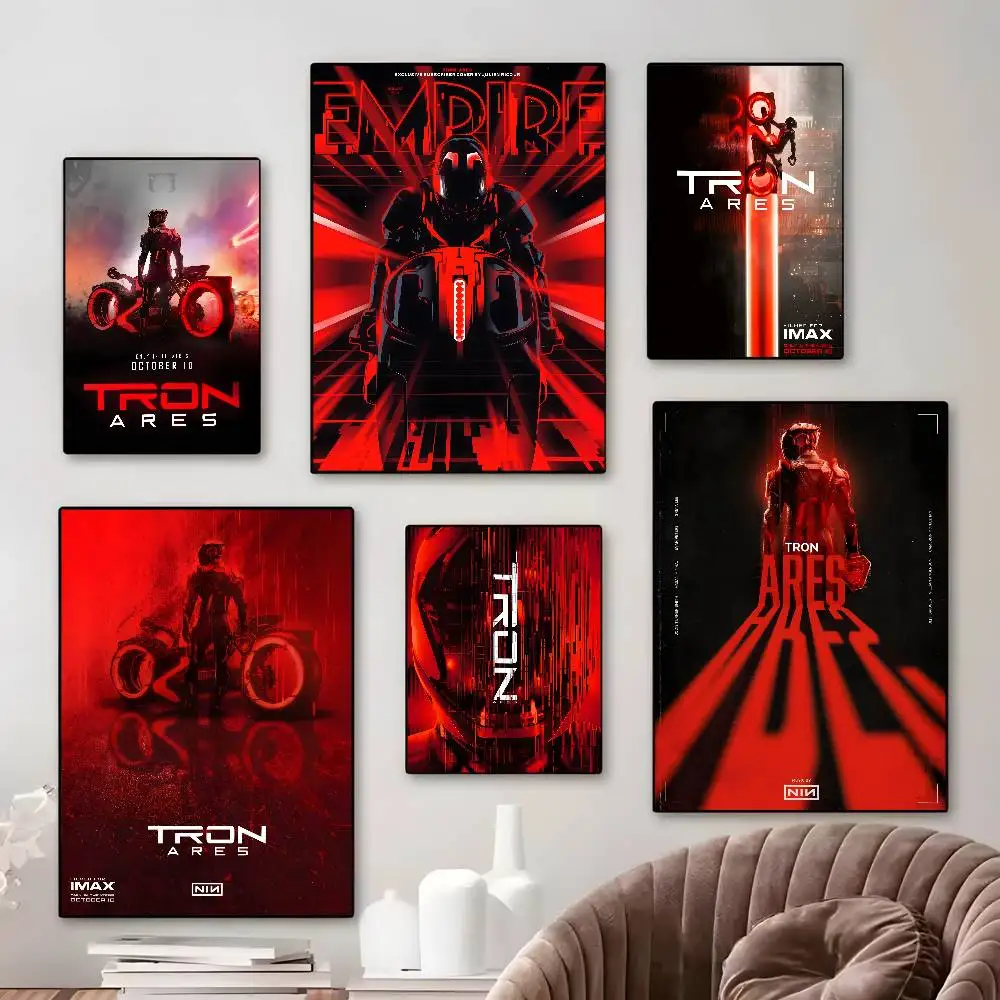 أفلام الخيال العلمي الكلاسيكية ترون آريس ملصق فني قماش HD ورق طباعة جمالي جدار الفن لغرفة المعيشة بار ديكور المنزل الموضة