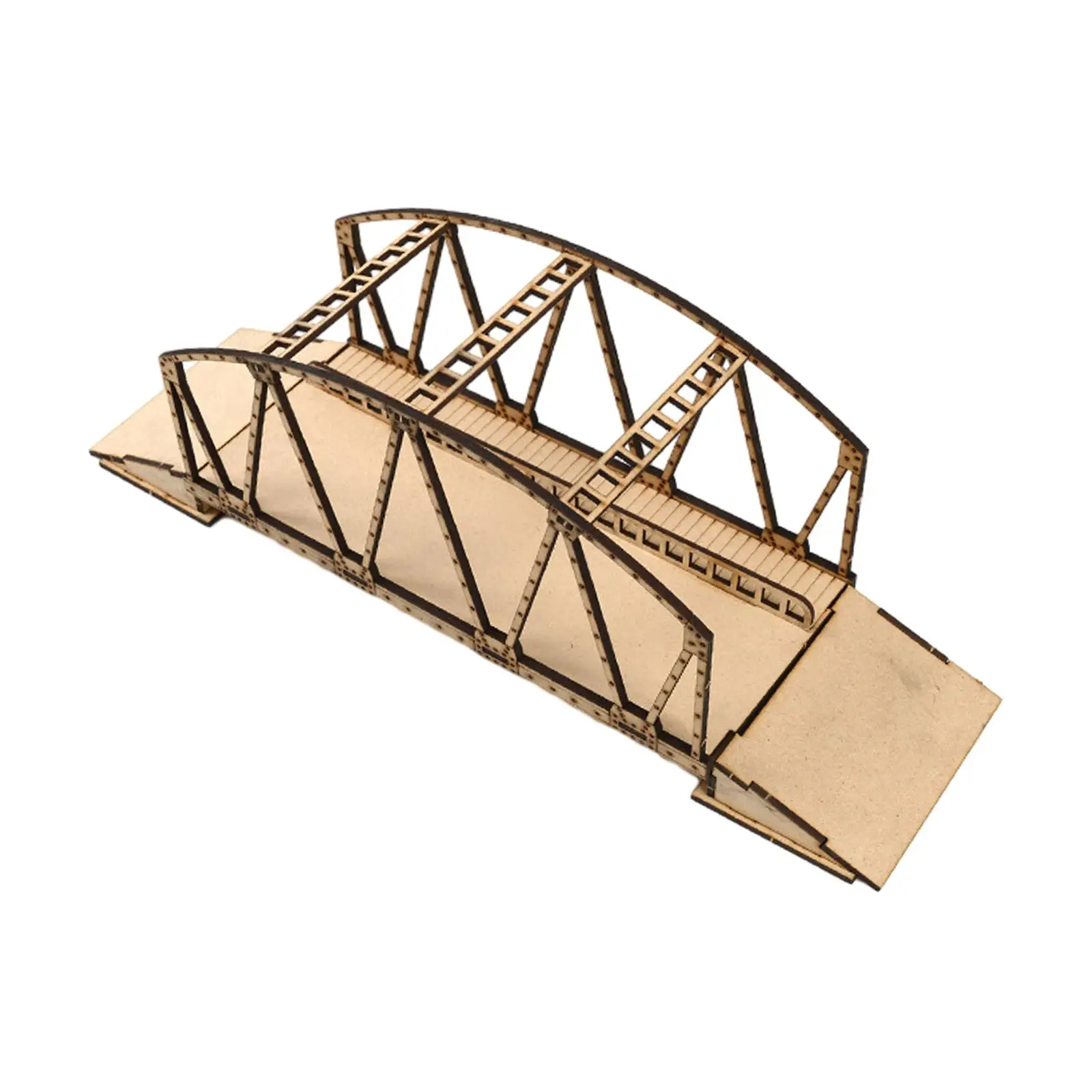 Kits De Modelo De Ponte De Madeira Europeia, 3D Puzzle, Coleção Inacabada, Construção De Madeira Artesanal, Brinquedo De Madeira DIY para Diorama, 1: 72