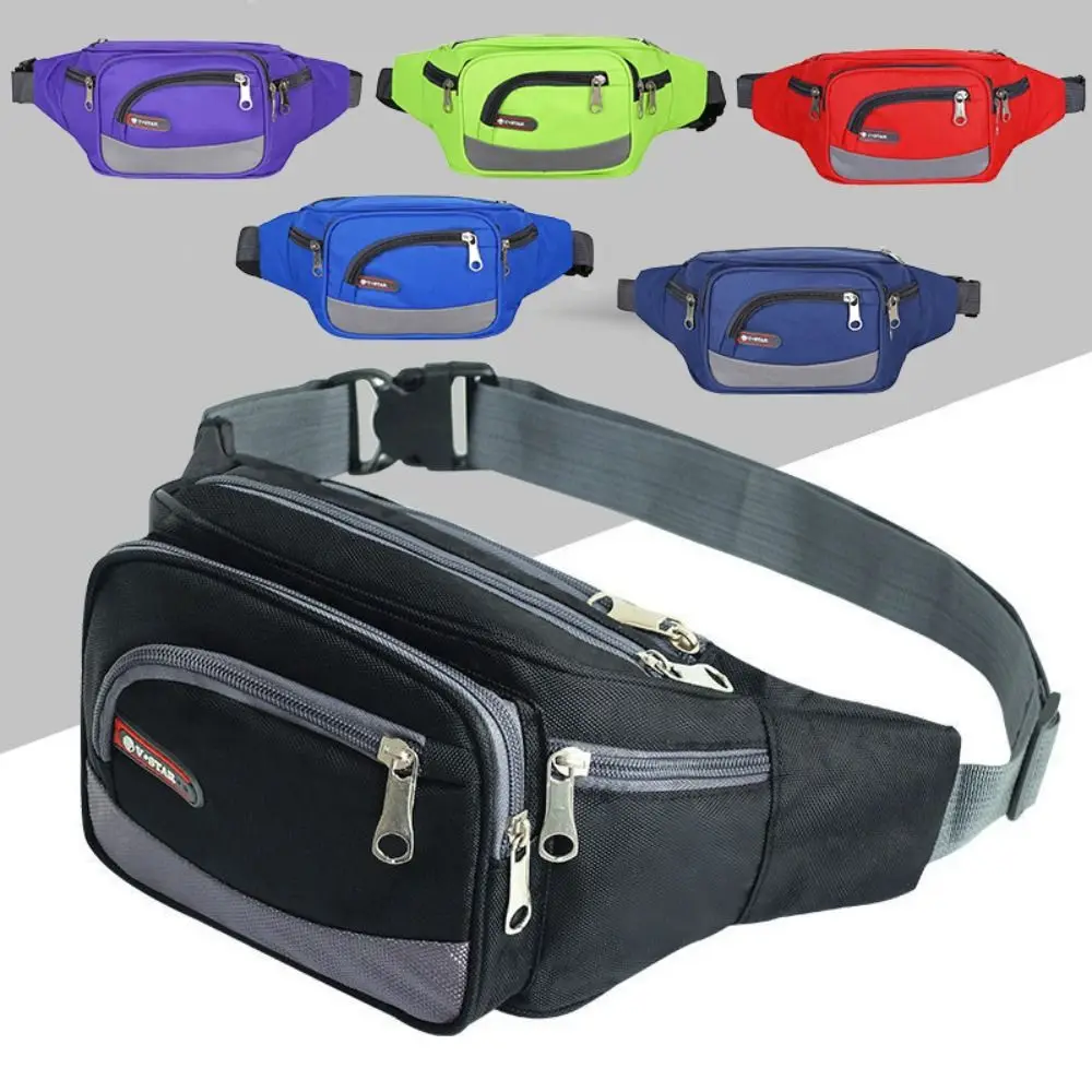 

Повседневные многослойные женские поясные сумки, водонепроницаемая нагрудная сумка большой вместимости, износостойкая поясная сумка на бедрах