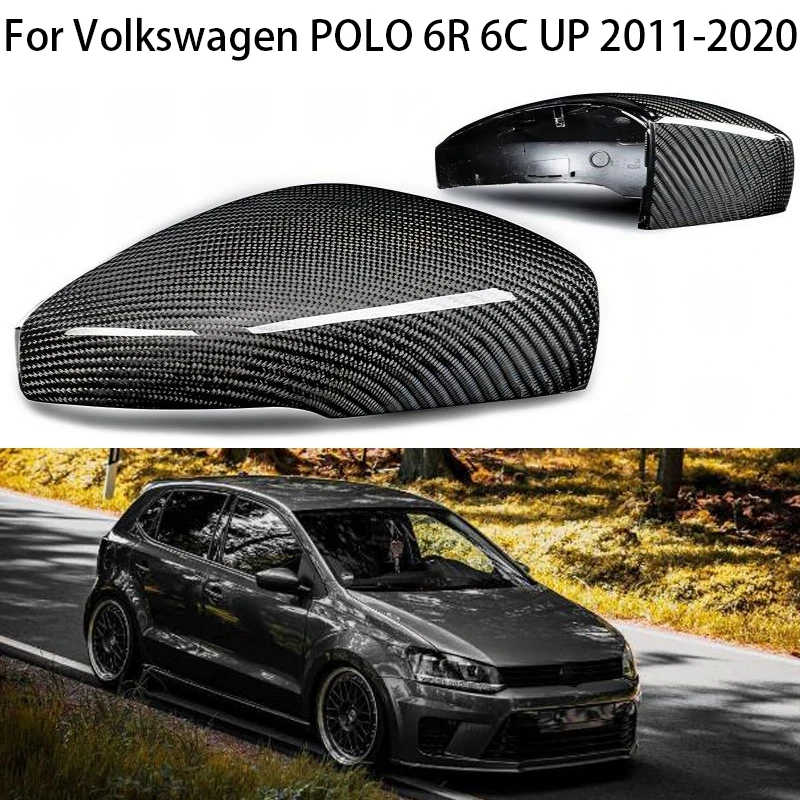 

For Volkswagen POLO 6R 6C UP 2011 2012 2013 2014-2020 Without light Car Rearview Mirror Case Cover Trim Cap spare parts accessor