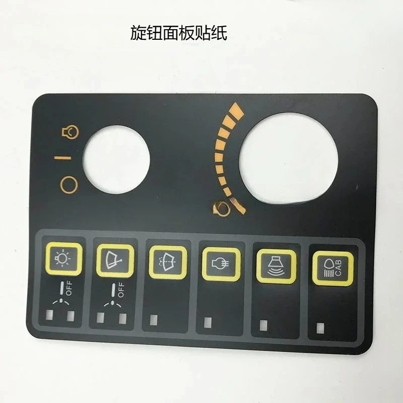 Sticker Air Conditioning Instrument Key Control Panel Excavator Accessories For Hyundai 200/215/225/265/305/-7