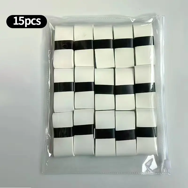 

Tennis Badminton Pickleball Sticky Racket Overgrip Hand Glue Sweat Band Fishing Rod Wrap Belt Non-slip 15PCS