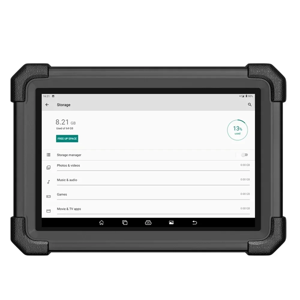 Launch Tablet 10.1 Black 4GB RAM 64GB Storage Diagnostics Tool Android Bluetooth Work with Launch X431 OBD2 Diagnostic Software