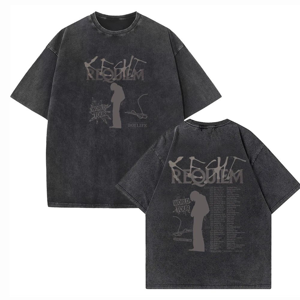 Keshi Requiem World Tour 2024 Shirts Harajuku Vintage O-Neck Short Sleeve Cotton Man Woman T-Shirts Gift Tops