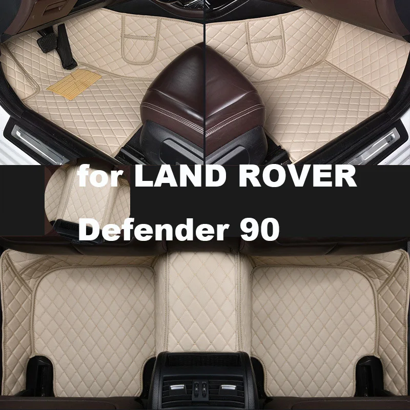 Autohome Car Floor Mats For LAND ROVER Defender 90 1995-2003 Year Upgraded Version Foot Coche Accessories Carpetscustomized