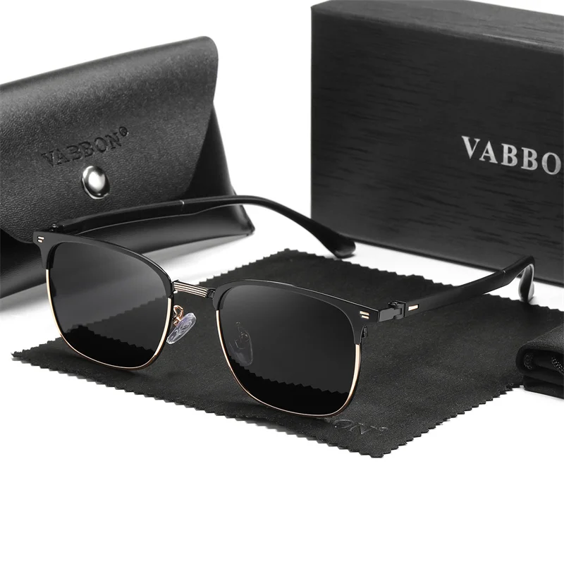 Vabbon موضة جديدة الاستقطاب الرجال النظارات الشمسية العصرية ظلال في الهواء الطلق الأشعة فوق البنفسجية حماية الرجعية القيادة نظارات الصيد ، هدية مميزة 9376