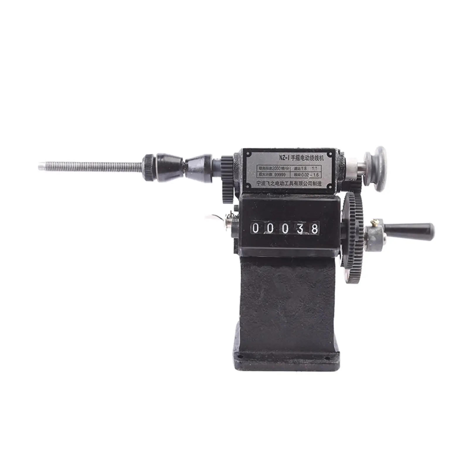 Manual Coil Winder Machine Number Counting 0-9999 for Tassel Ribbon Sewing